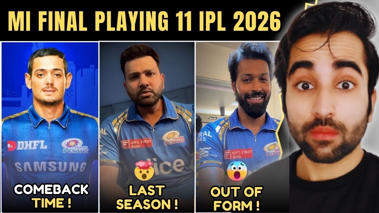Mumbai Indians Final Playing 11 for IPL 2026 | MI Squad Review | SWOT Analysis