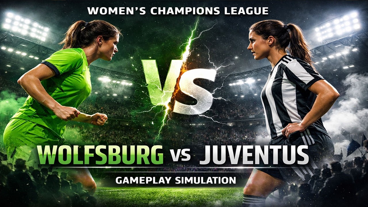 Wolfsburg vs Juventus | Women’s Champions League Gameplay Simulation | UWCL Clash CLUCH PLAZER