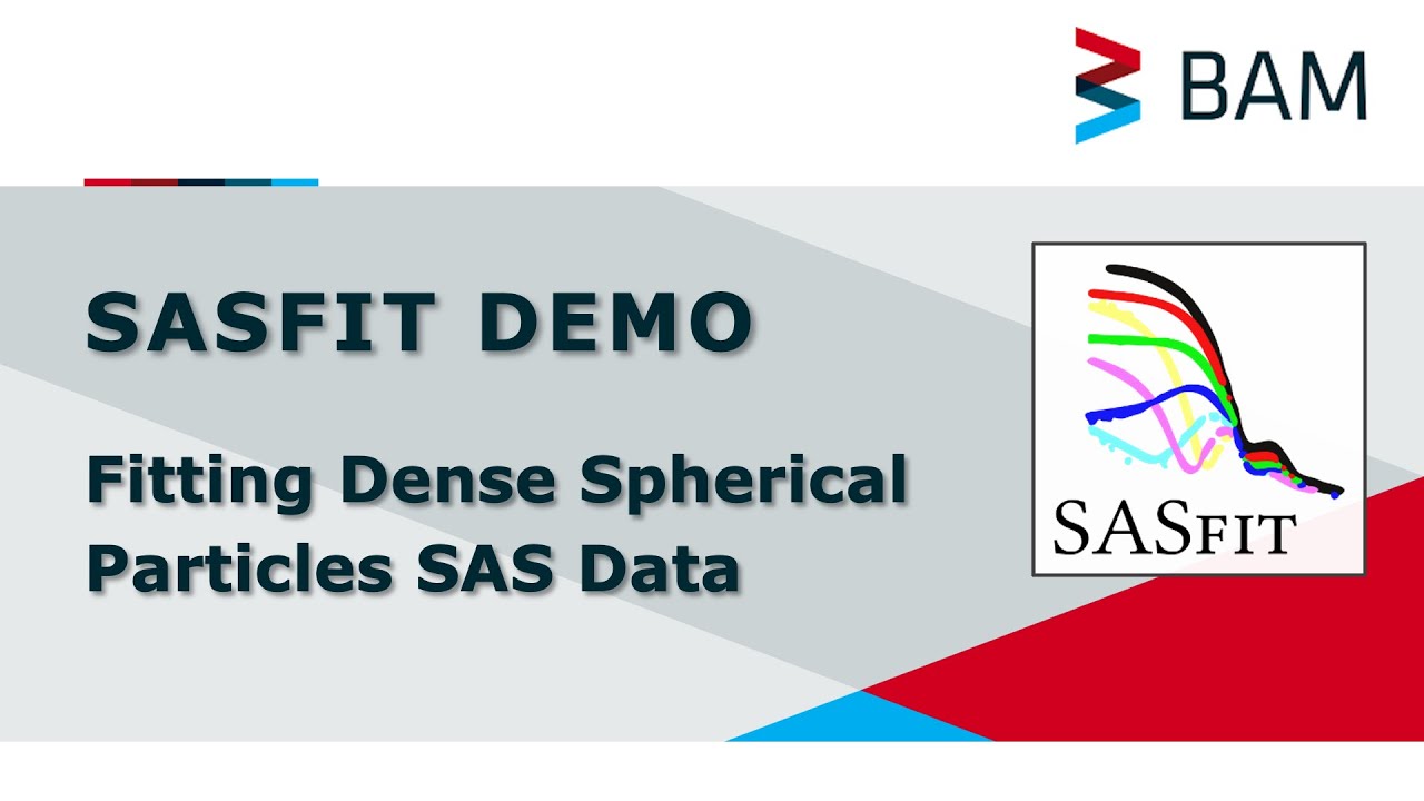 SASfit Demo with dense particles SAXS data