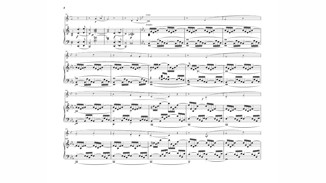Camille Saint-Saëns - Adagio and Andante for Horn and Organ, R.108 (c. 1853) [Score-Video]