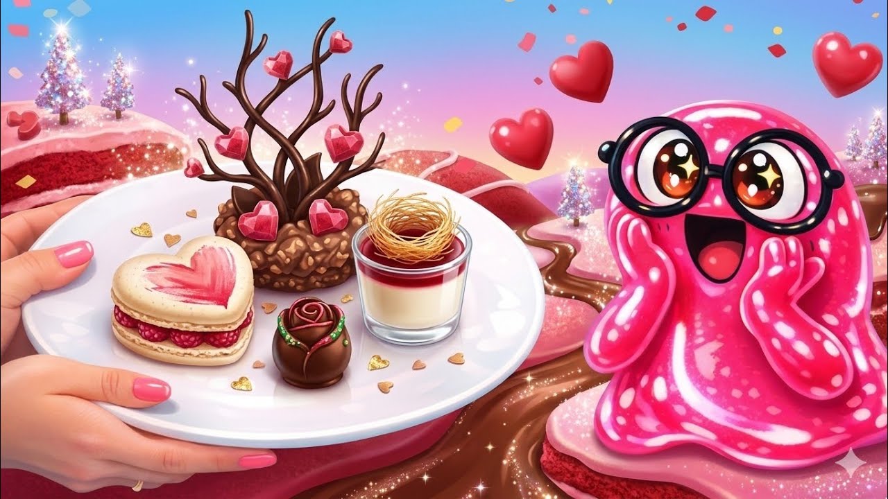 Розовый торт-сюрприз ко Дню святого Валентина! 💕🍰 Легкое и веселое занятие для детей и родителей.