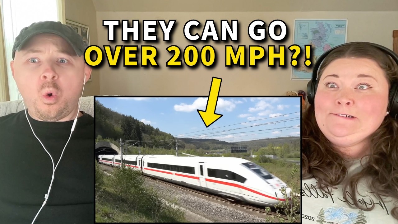 Americans React to European High Speed Trains for the First Time