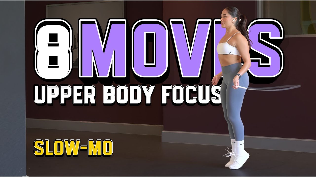 8 JUMPROPE MOVES - UPPER BODY FOCUS (SLOW MOTION)