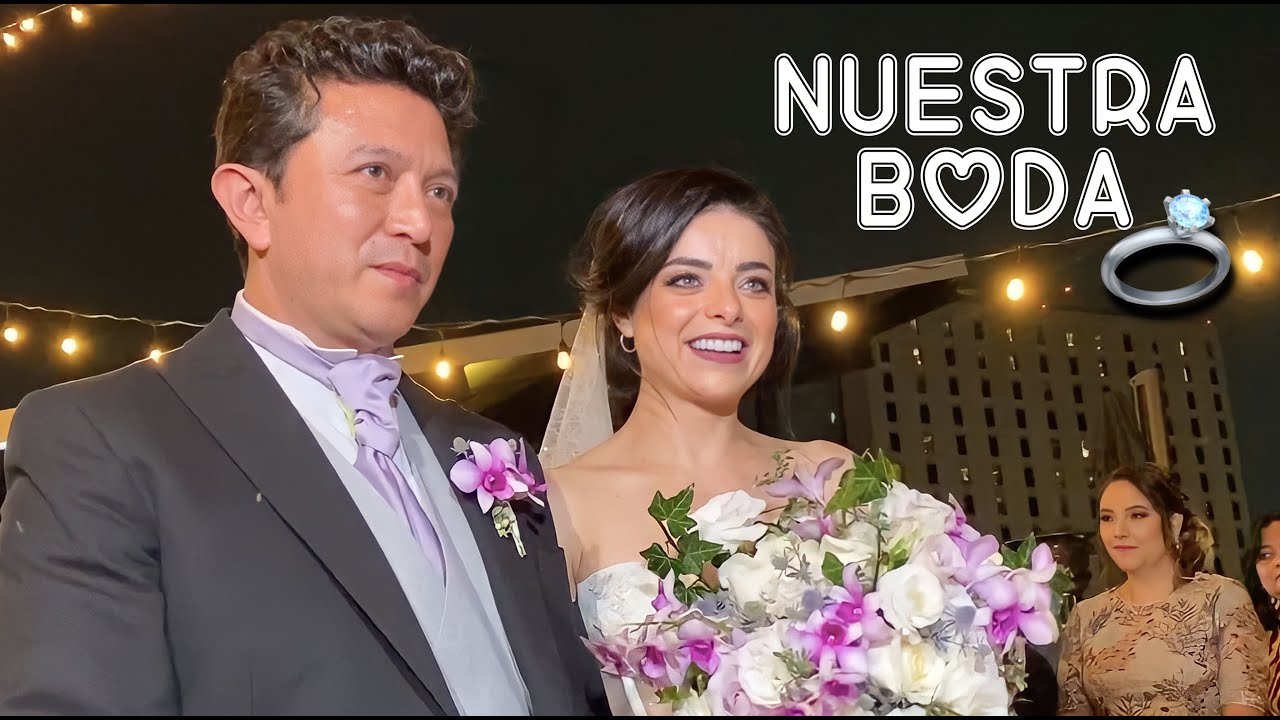 Nuestra boda, mi hijo me entregó al altar y fue una ceremonia muy emotiva