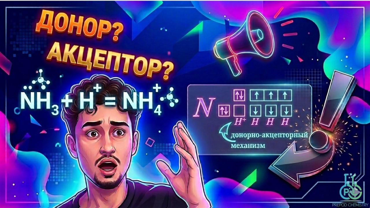 Донорно-акцепторный механизм | БЫСТРО И ПОНЯТНО