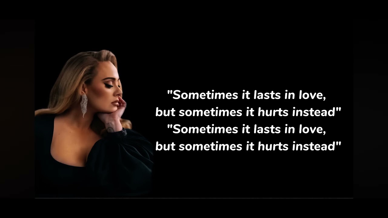 Someone like you by Adele