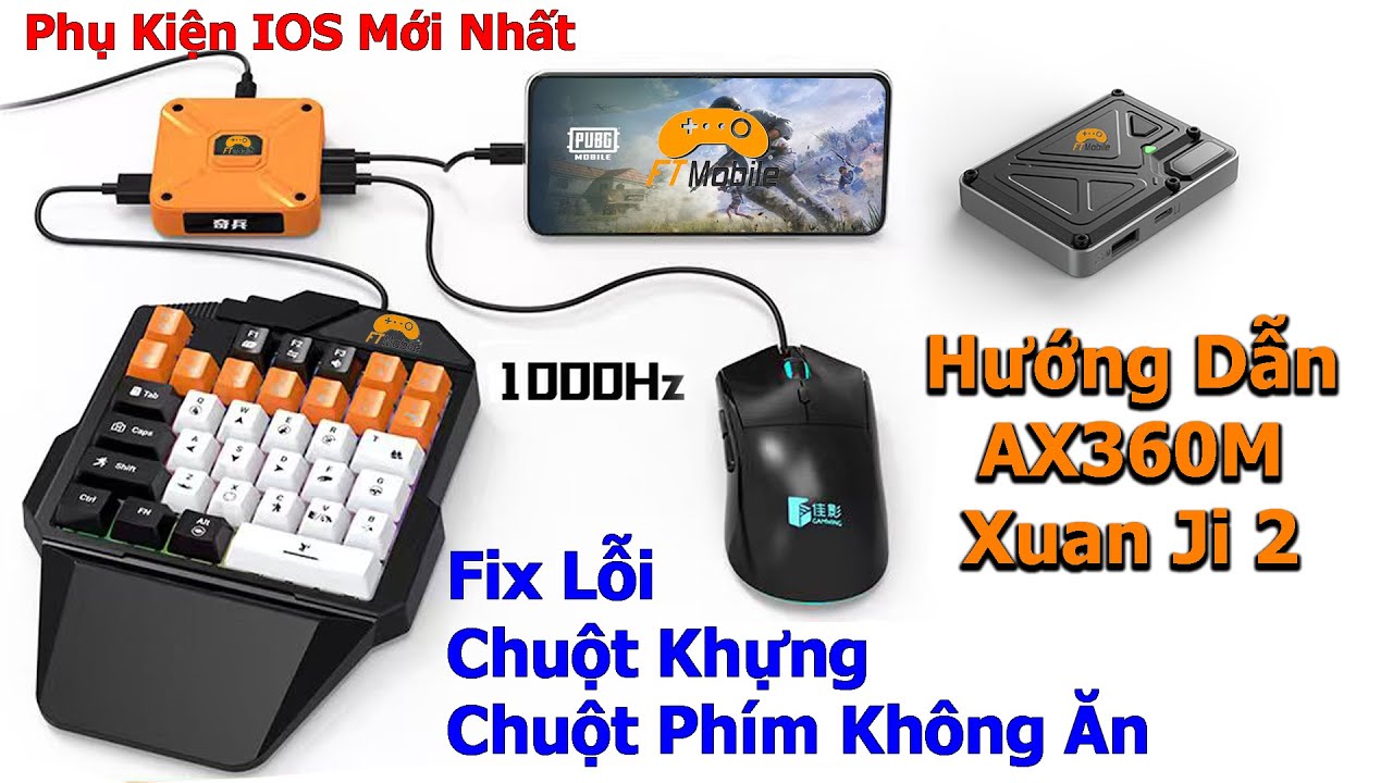 Hướng dẫn AX360M và Xuan Ji 2 - Fix Lỗi Bị Khựng Chuột Hoặc Bấm Phím Chuột Không Ăn