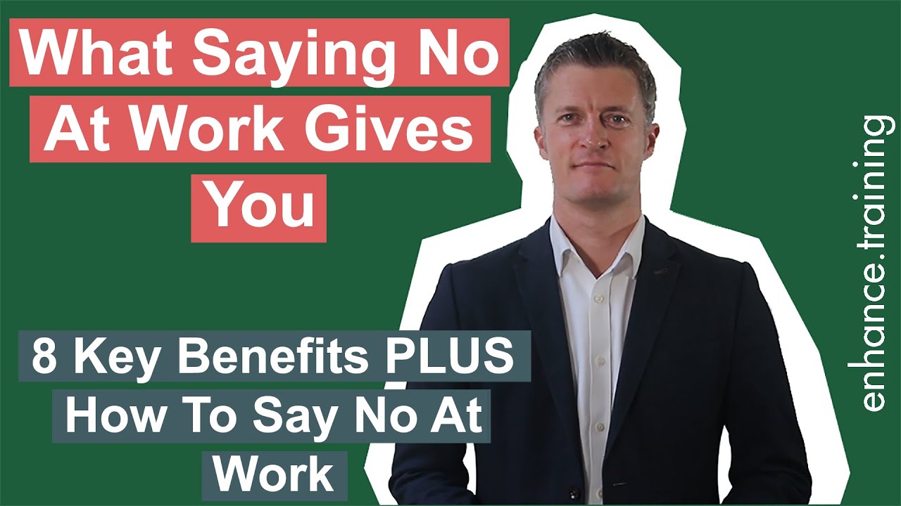 What Saying No at Work Gives You and How to Say No at Work