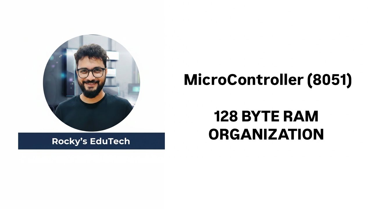 128 BYTE RAM Organization of 8051 #8051 #rockys_edutech #diplomaengineering #sfr #ram #gtu 