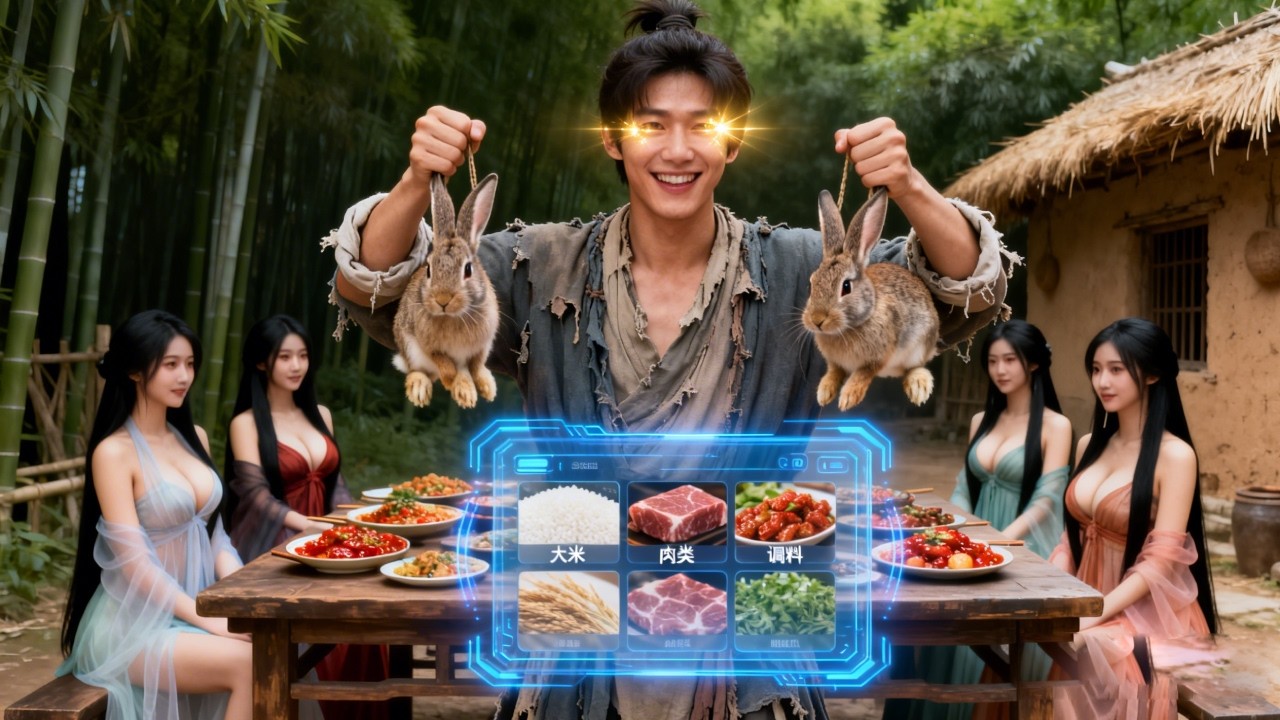 Traveled To Famine Era,Awakened Hunting Superpowers,Easily Caught Hares&Fed Family Meat Every Meal!