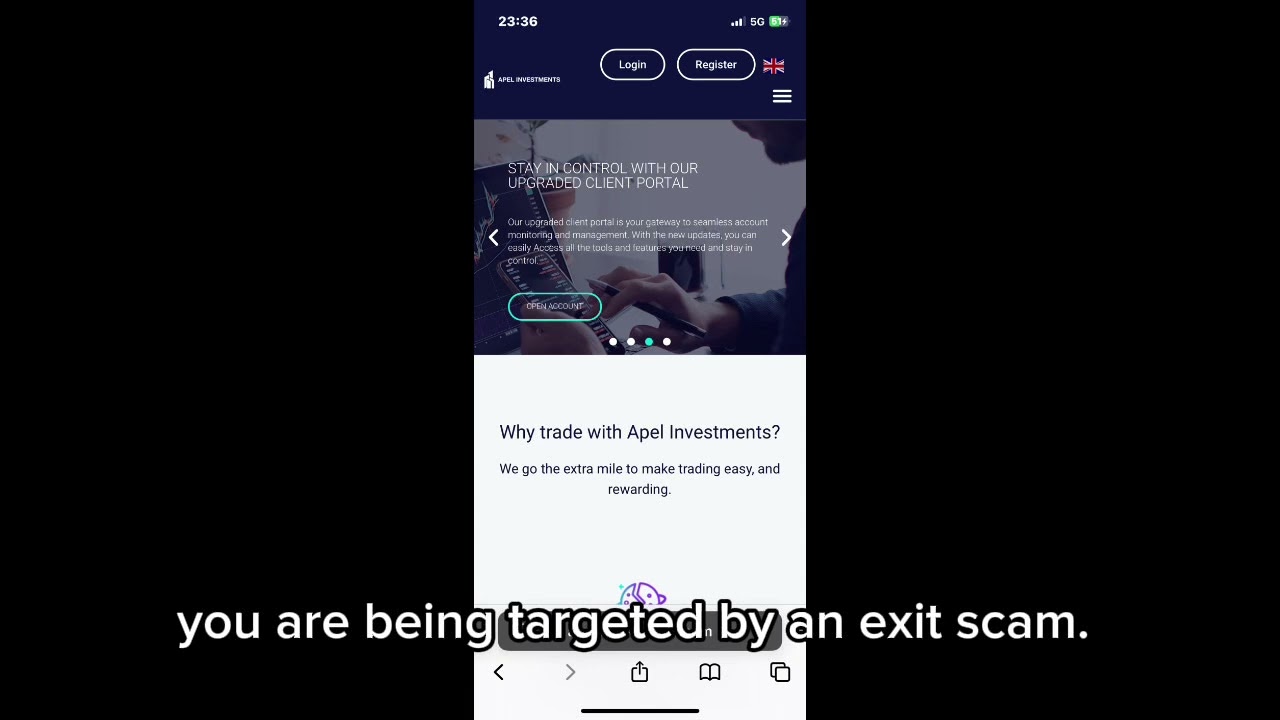 APELINVESTMENTS.COM SCAM WARNING: Official 
