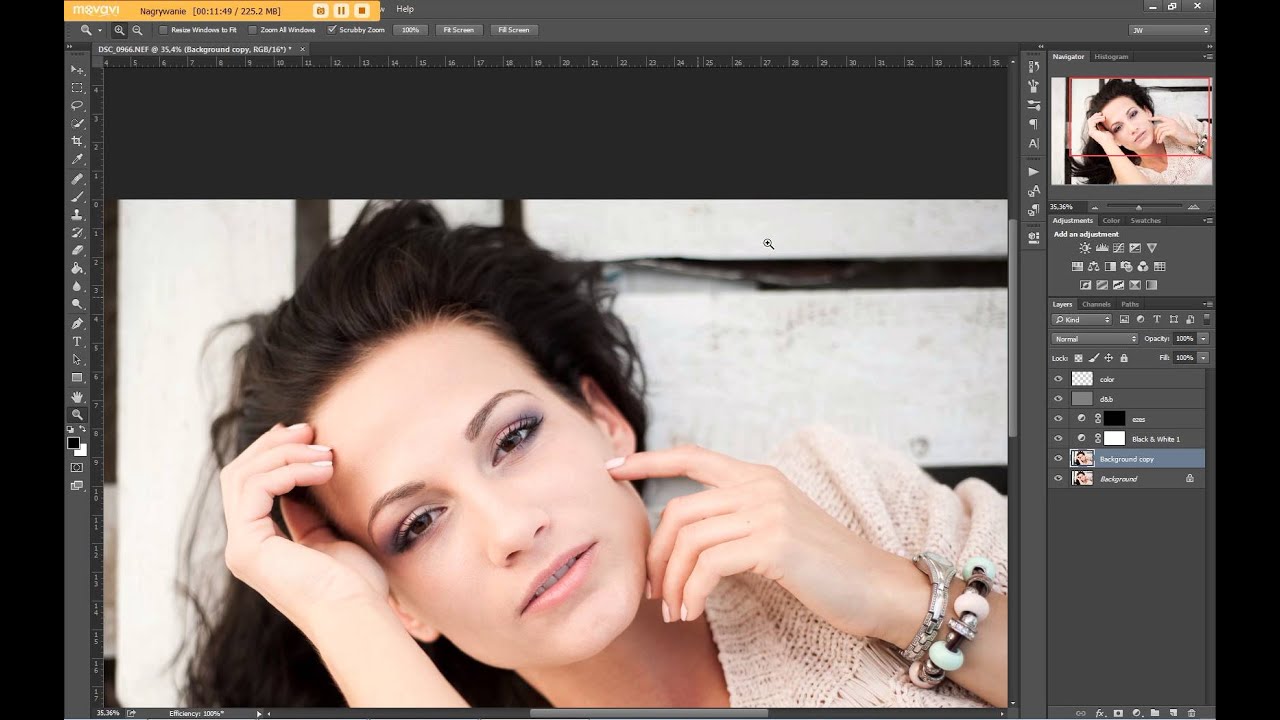 002 Kompletny retusz portretu, powt&oacute;rka - Photoshop tutorial