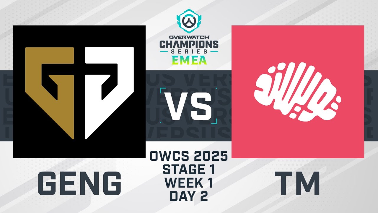 Gen.G vs Twisted Minds | OWCS 2025 EMEA | Stage 1 Week 1 Day 2