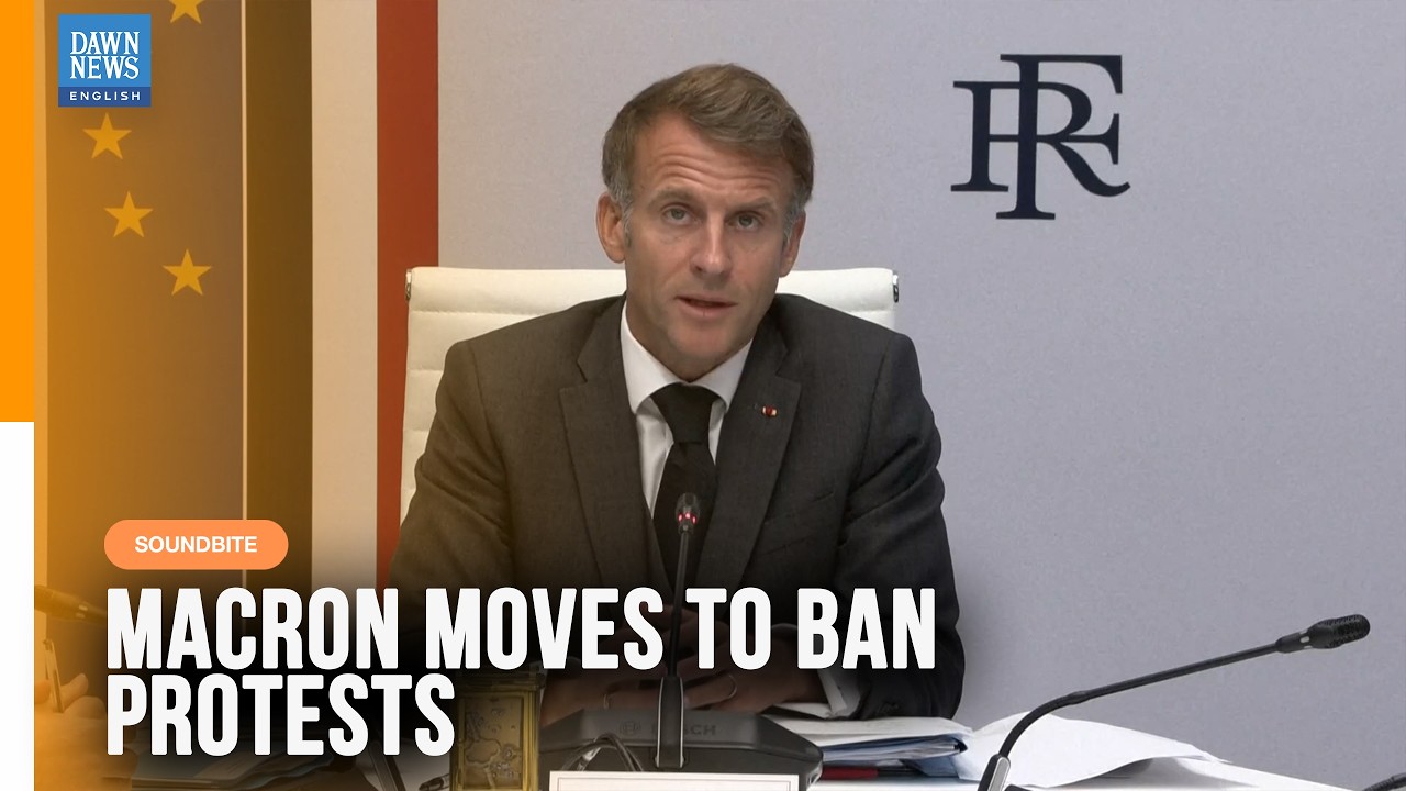 President Macron to Ban &lsquo;Illegitimate&rsquo; Protests in France After Riots | Dawn News English
