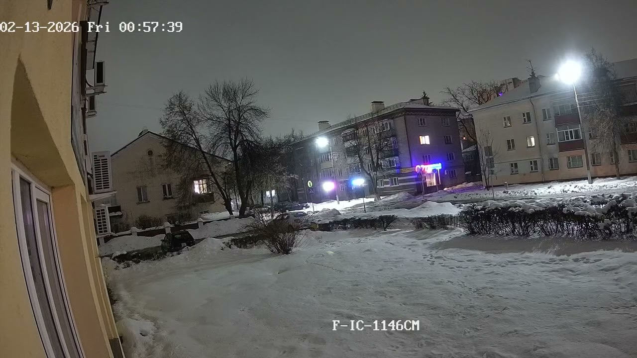 Ночная съемка с  IP-видеокамеры iFLOW F-IC-1146CM(2.8mm)