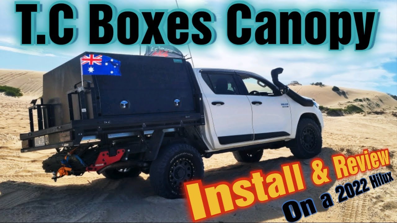 TC BOXES CANOPY - INSTALL & REVIEW on my 2022 HILUX