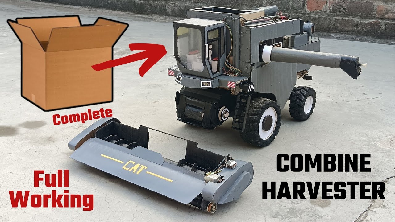 DIY Harvester from Cardboard | Cabin work Complete