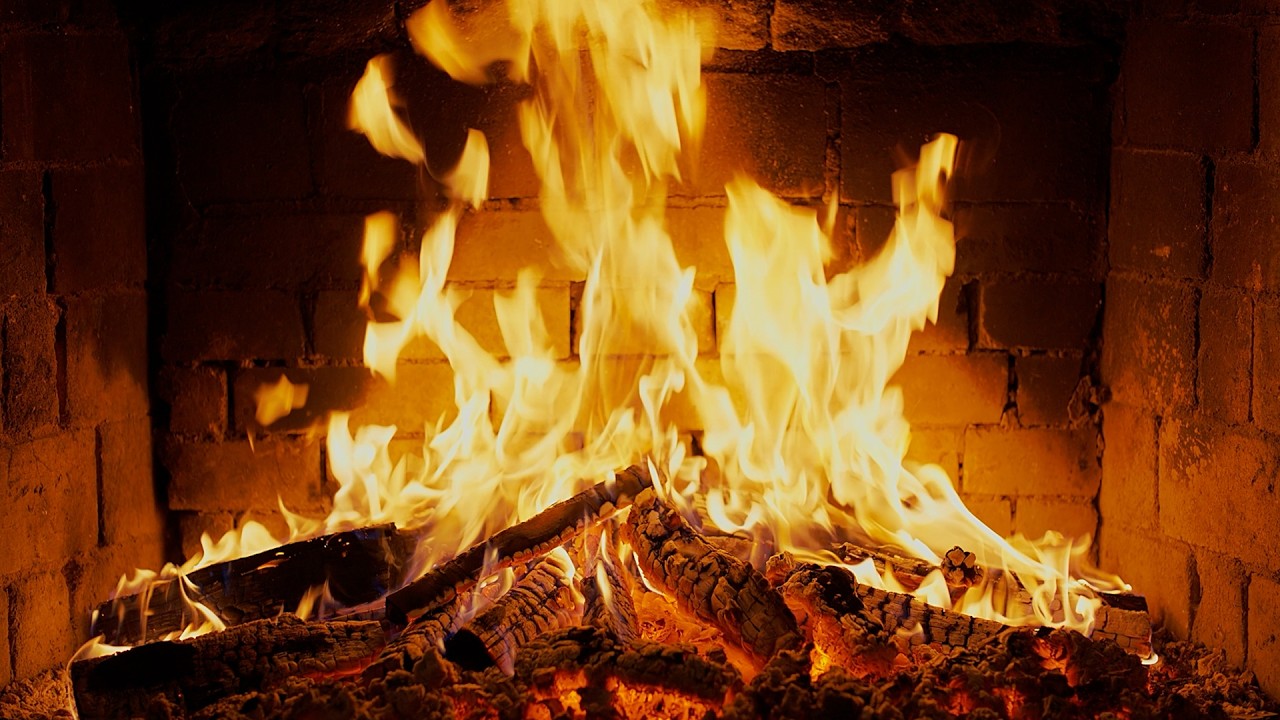 🔥 Cozy Fireplace 4K. Fireplace with Crackling Fire Sounds. Fireplace 4K UHD