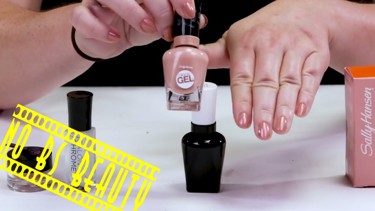 NEW!!! Sally Hansen Salon Chrome Nail Polish Kit Review and Swatches