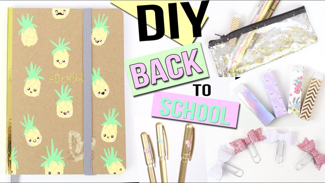 DIY BACK TO SCHOOL KAWAII ┋ PAILLETTES & DORÉES Francais