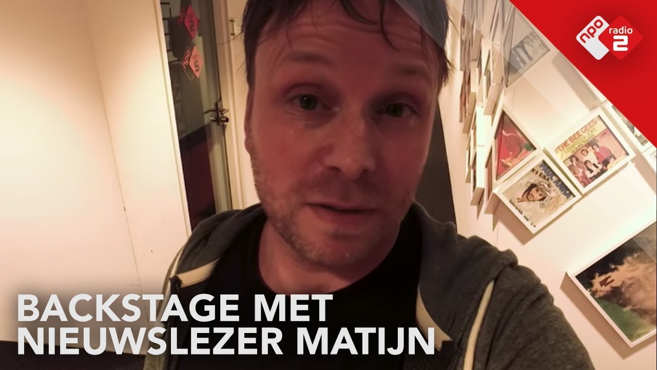 Backstage met nieuwslezer Matijn | NPO Radio 2
