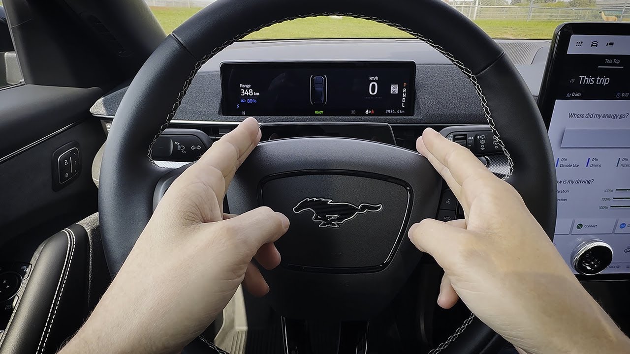 Steering Wheel and Cluster in the Ford Mach E (2021-2024 Models)