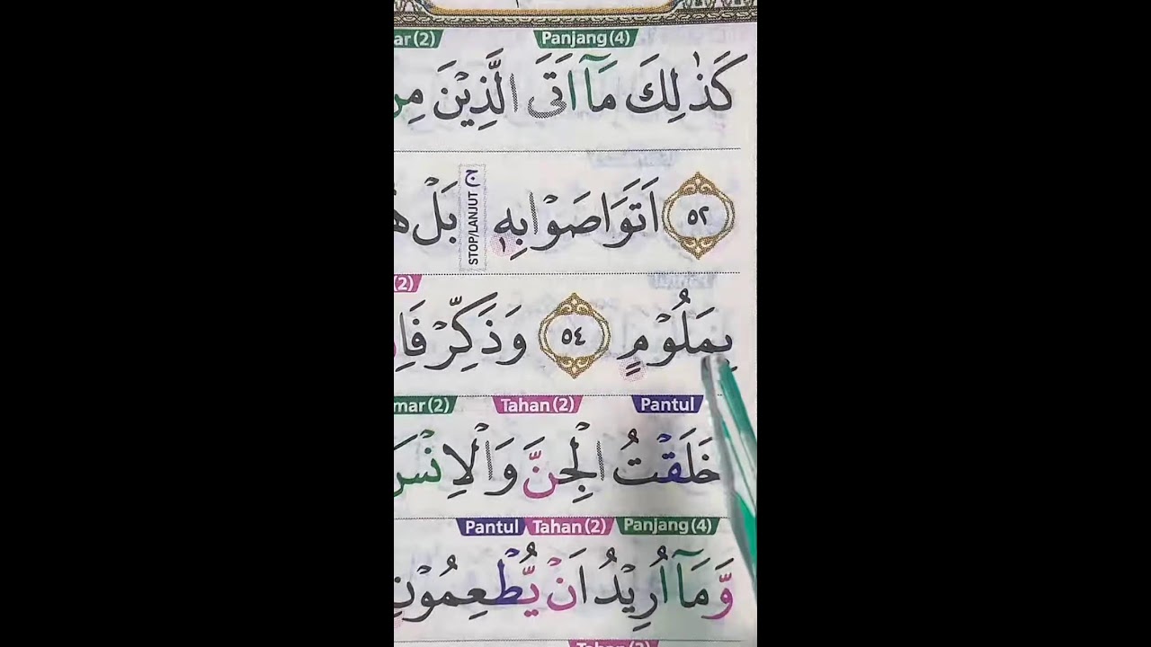 BELAJAR MENGAJI AL-QUR'AN DAN TAJWIDNYA 16 MARET 2026
