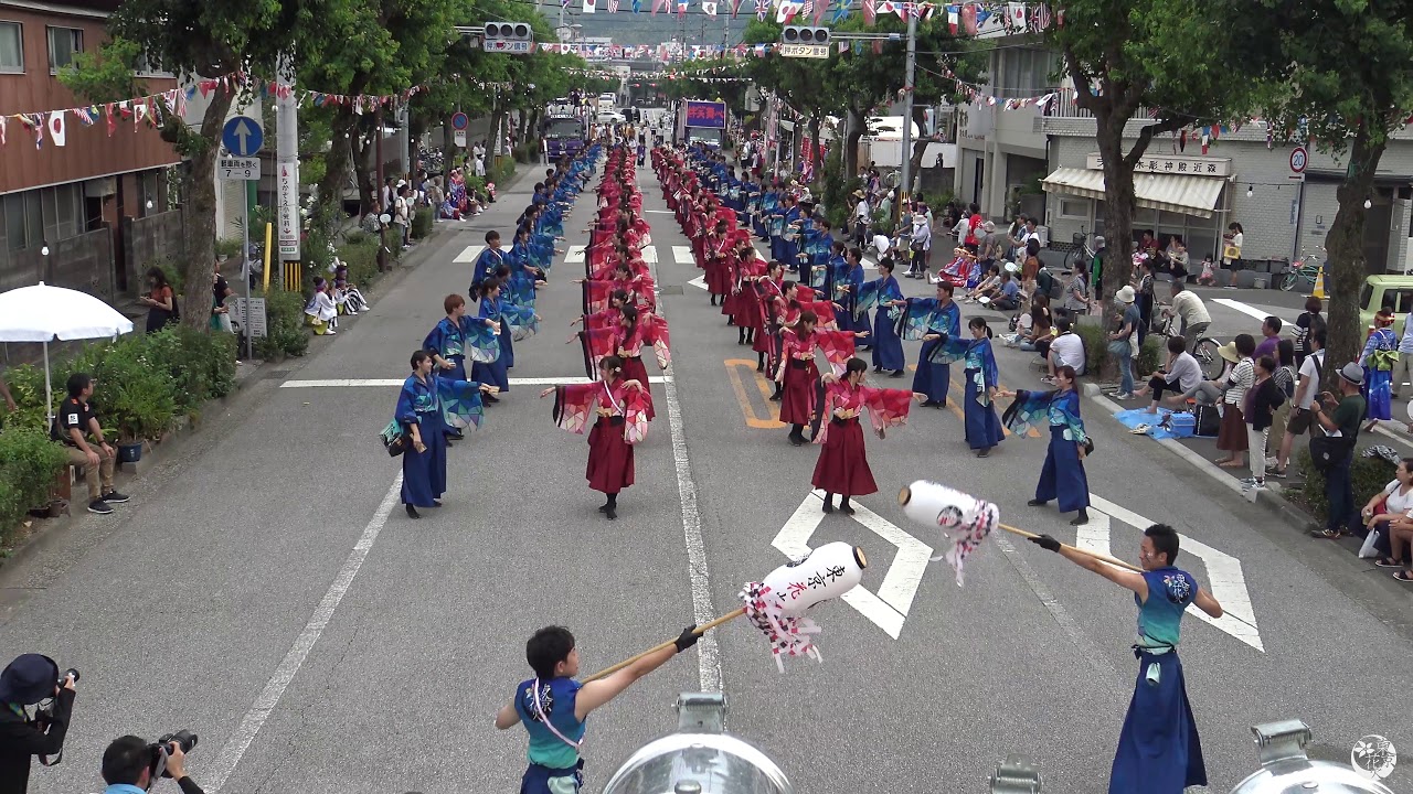 【4K公式】 東京花火「ハヰカラ」 / 第65回よさこい祭り（高知よさこい2018）2日目 - 梅ノ辻競演場