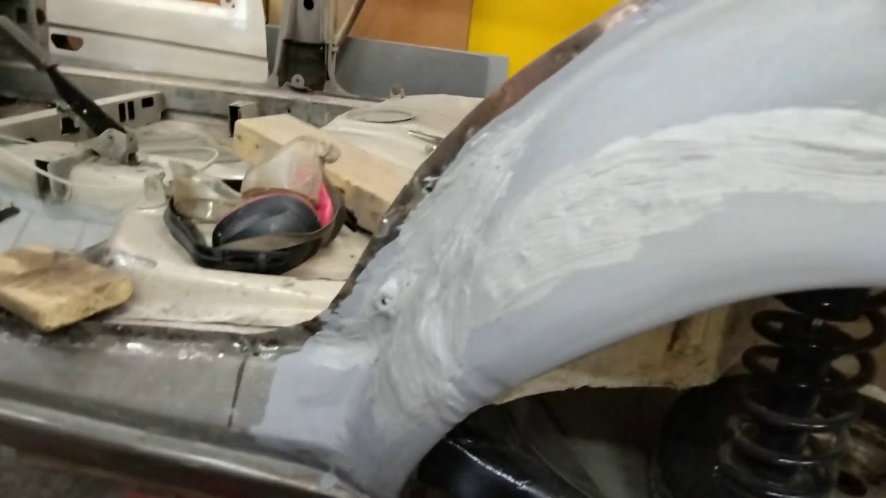 21. Renovácia Škoda Favorit. Lavy prah a zadny lem