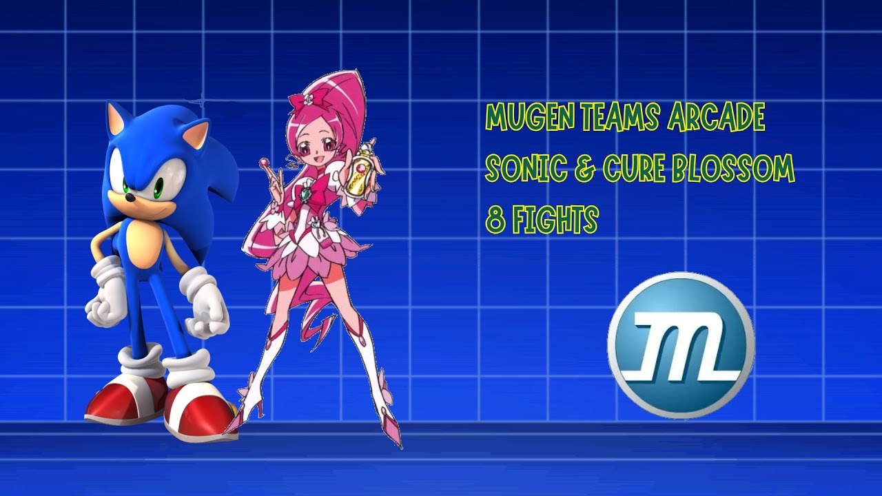 MUGEN - Sonic & Cure Blossom Teams Arcade Run (8 Fights)