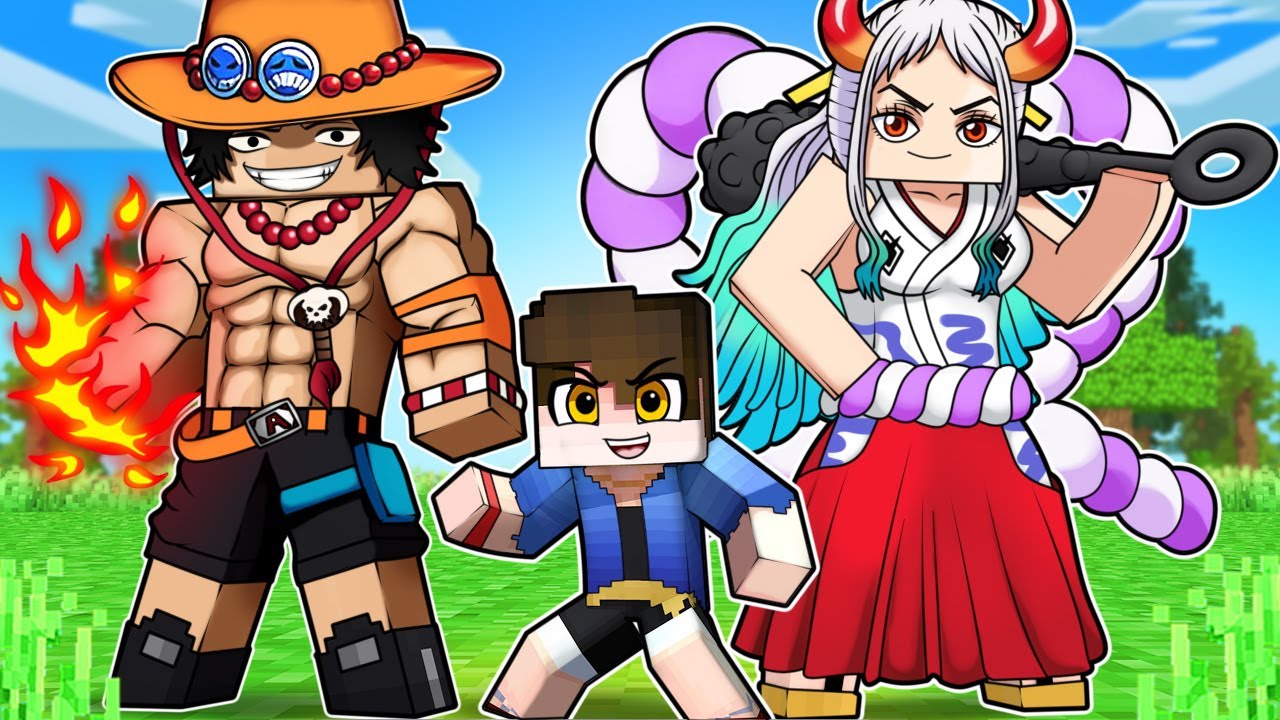 O FILHO de ACE e YAMATO no ONE PIECE Minecraft
