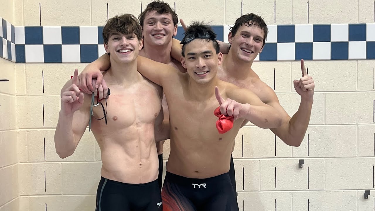 Men's swimming wins NESCAC title in 200-yard freestyle relay!