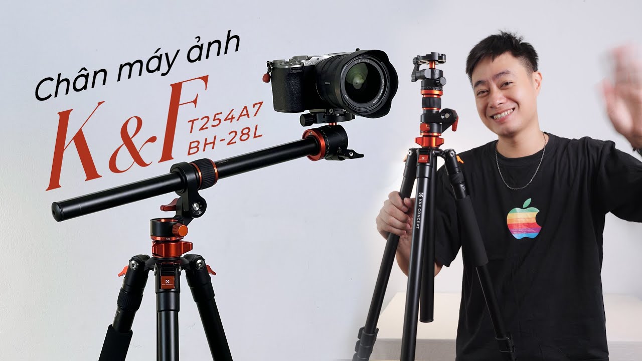 Unbox Chân Máy Ảnh K&F CONCEPT T254A7 + BH-28L | Tripod Cao Cấp Đáng Mua 2025