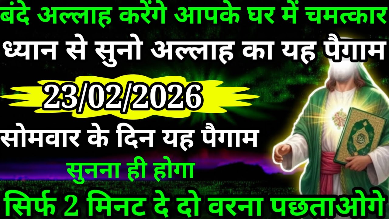 अल्लाह मेरे प्यारे बंदे अब अल्लाह करेंगे आपके घर में बहुत बड़ा चमत्कार सुनो ध्यान से अल्लाह का दुआ