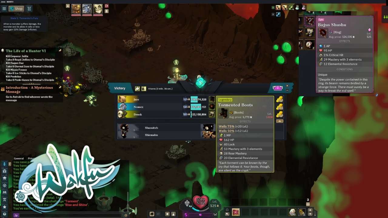 Tormentor Pit - XP CHEAT 100M+ w 2-3 minuty [WAKFU NEO OGREST 1 MIDGAME] Z udziałem Nomeza, pijanego