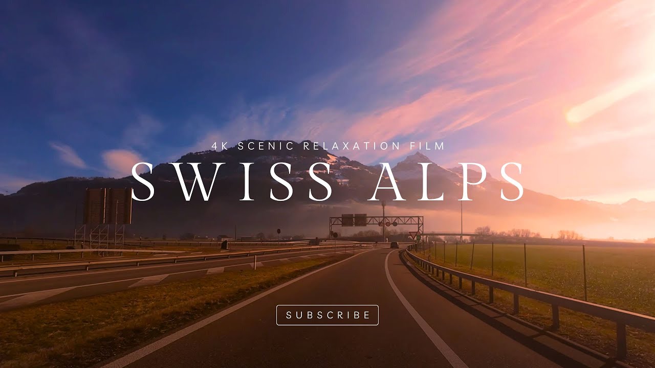Exploring the Majestic Alps I Switzerland 4k scenic Drive