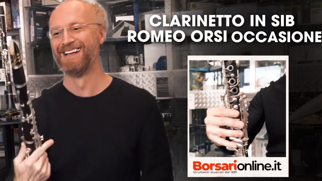 Clarinetto in SIB Romeo Orsi occasione in prova ottime condizioni con il clarinettista Marco Ignoti
