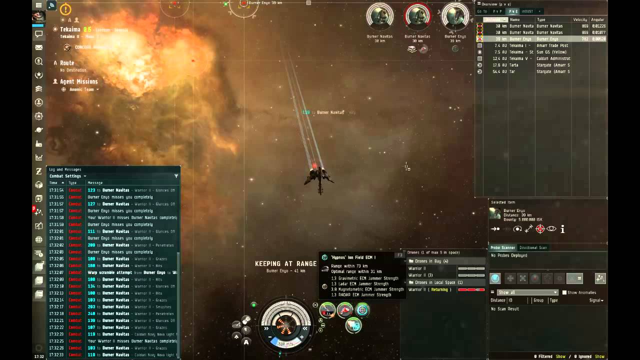 EVE Online Anomic Team Enyo versus Worm