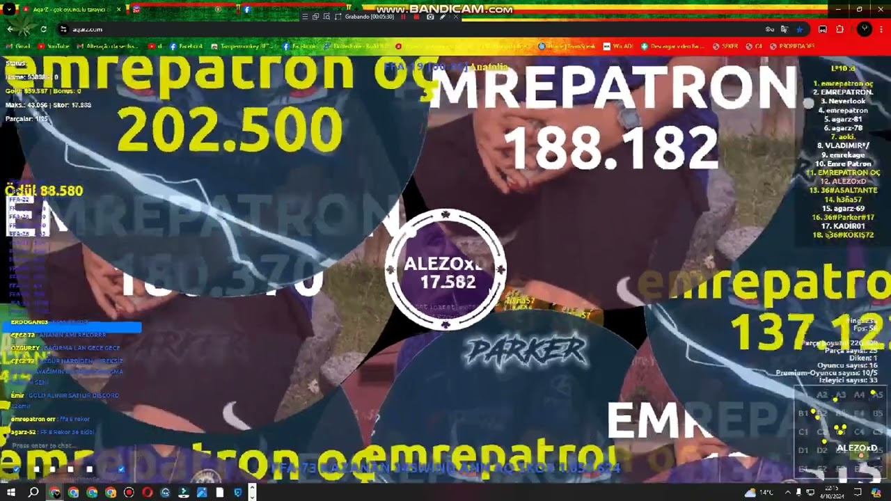 AGARZ / FFA 64 REKOR BOZMA ANA HESAP SESLI + LATIN WS EMREPATRON