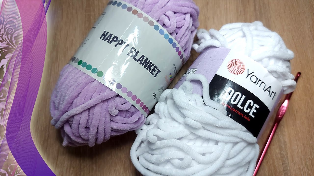 🙋‍♀️😀🧶УЗОР КРЮЧКОМ ИЗ ПЛЮШЕВОЙ ПРЯЖИ (вязание крючком для начинающих)
