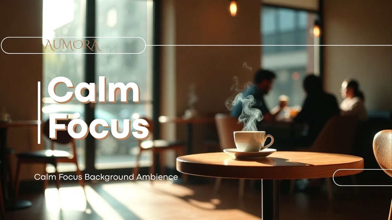 AUMORA ☕ Café & Office Hours | Calm Focus Background Ambience (3 Hours)