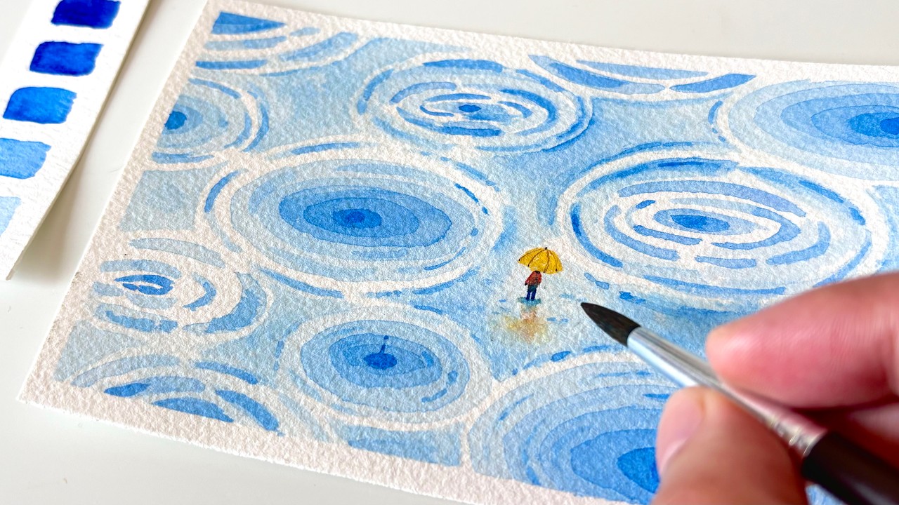 Relaxing Paint With Me ✧ My Favorite Watercolor Doodle
