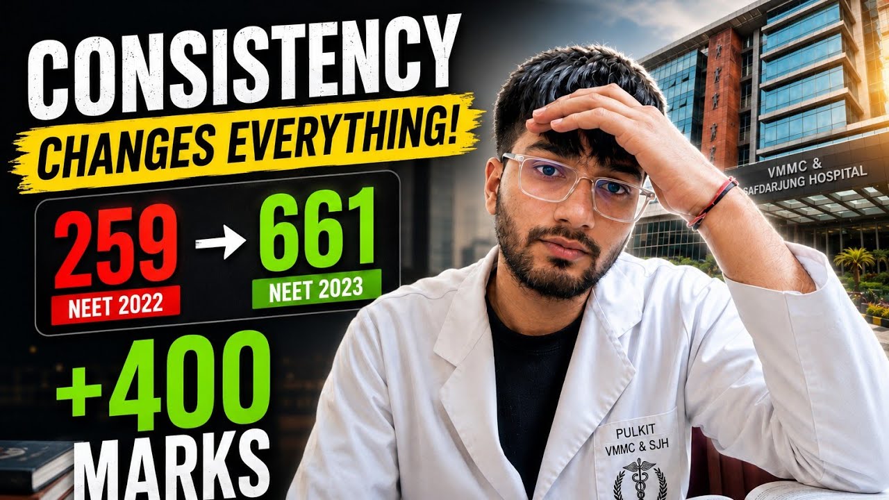 How I Stayed Consistent for 7 Months ||259 to 661 in NEET 