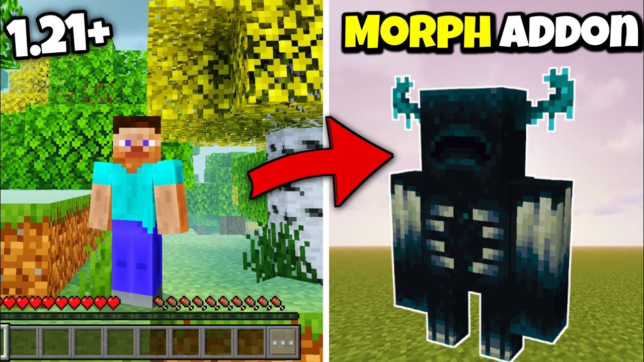 Change Any Mob! Morph Addon for Minecraft PE 1.21+ | Best Morph MOD For MCPE | 100% Working NO LAG! 