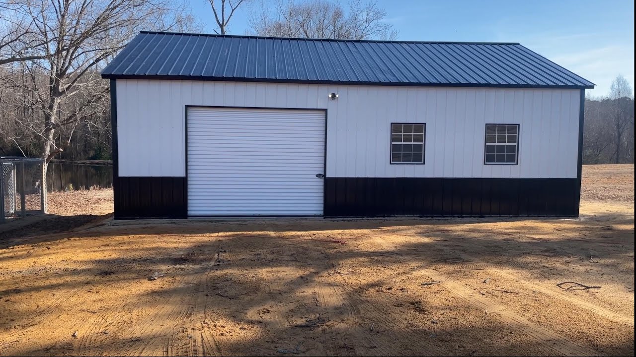 My New 24 X 35 X 10 Metal Building! (Cost breakdown at the end)