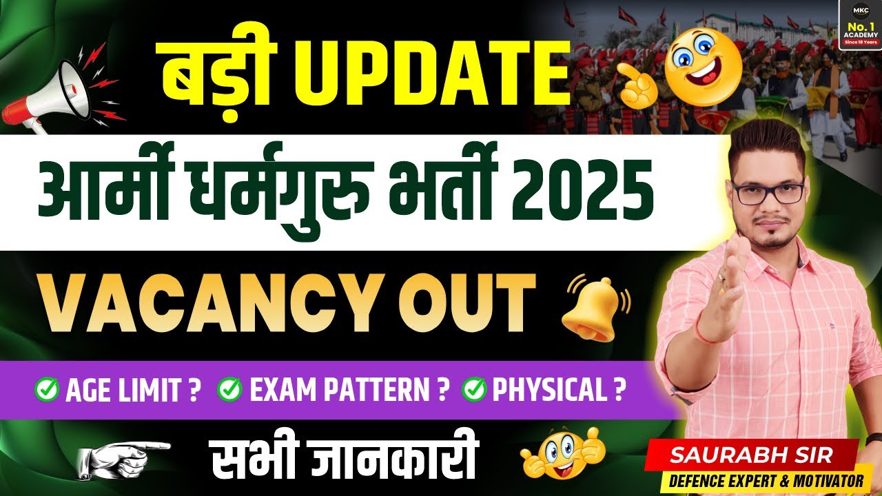 Indian Army New Vacancy 2025 | Indian Army Religious Teacher Vacancy 2025 |Army धर्म गुरु भर्ती 2025