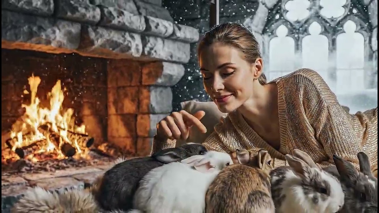 Snow Alert? Instant Deep Sleep: Cozy Castle Against Unexpected Blizzard (8K ASMR)