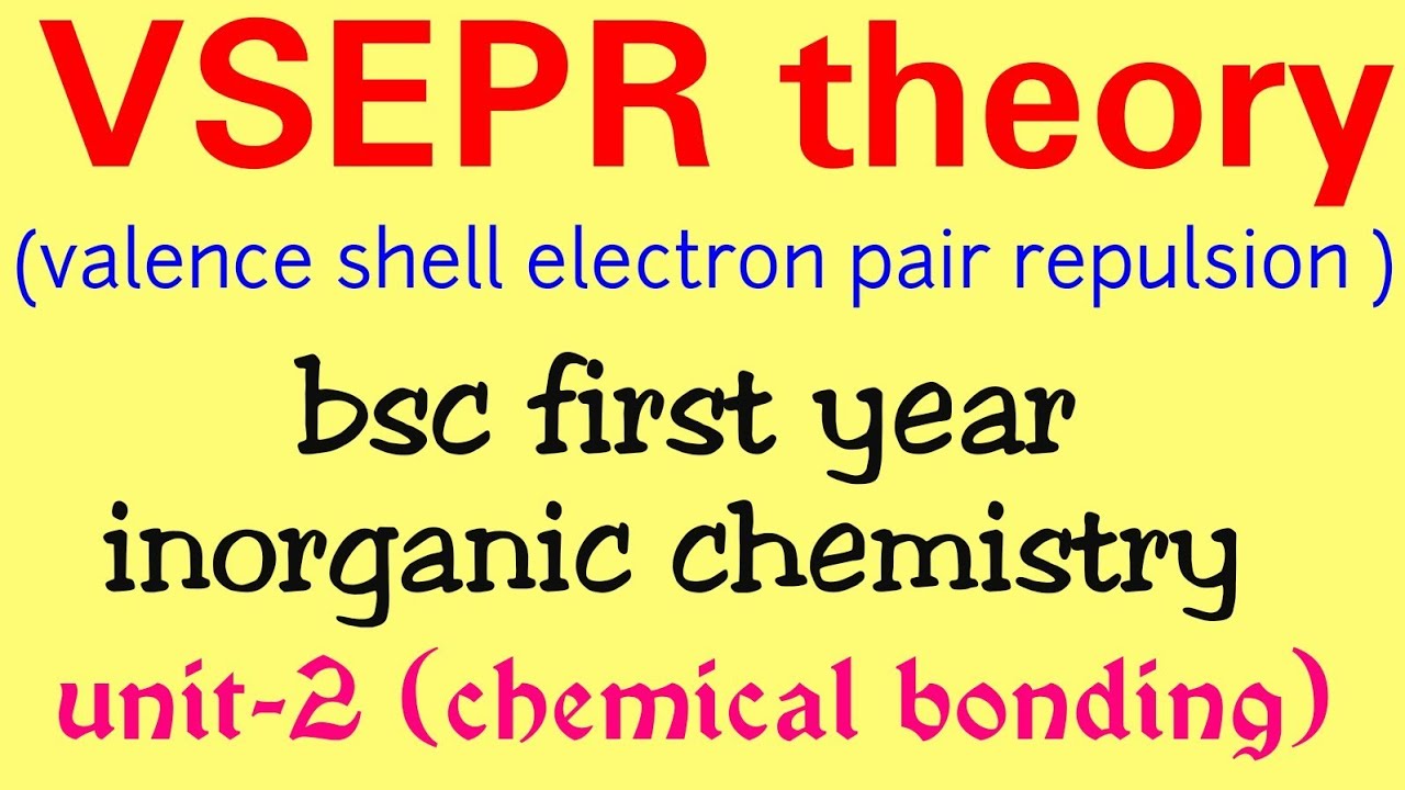 Vsepr theory in hindi,vsepr theory chemistry,BSC first year inorganic chemistry notes in hindi, know