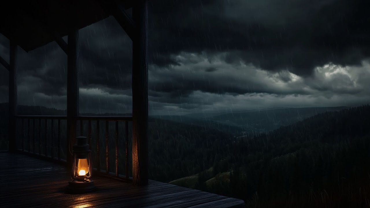 Thunder rain sounds | Just fall asleep to the sound of rain | Calm Before the Storm | 3 HOURS