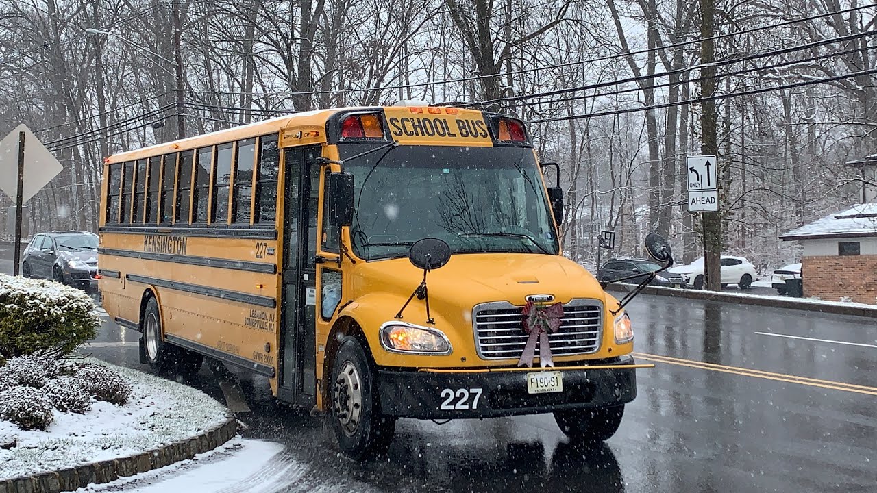 First Snowfall School Buses!